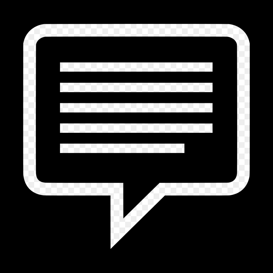 Talk Icon Silhouette Png Image