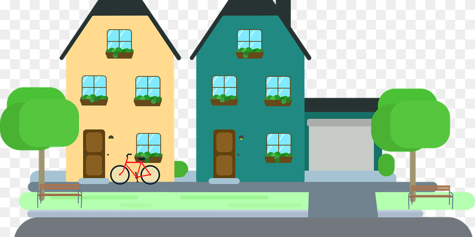 Talk To Your About Pixabay Home Vector, Neighborhood, Urban, Street, Road Free Transparent Png