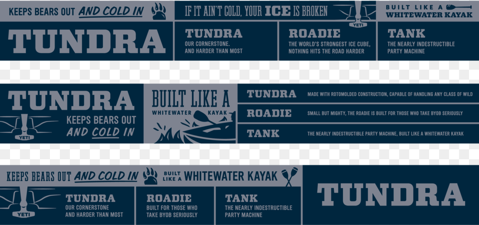 Talkers Tundra Yeti, Text, Advertisement Png Image