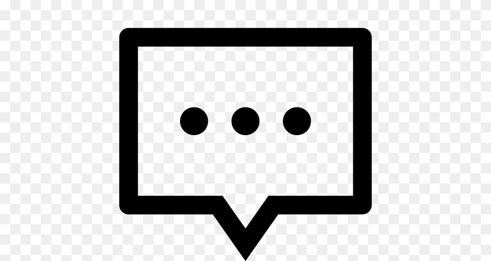 Talking Bubble Bubble Chat Icon With And Vector Format, Gray Png Image