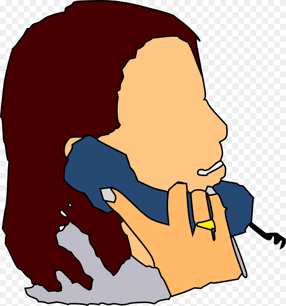 Talking In The Phone Clip Art Vector Clip Art Talk On Phone Clipart, Photography, Baby, Person, Face Free Png