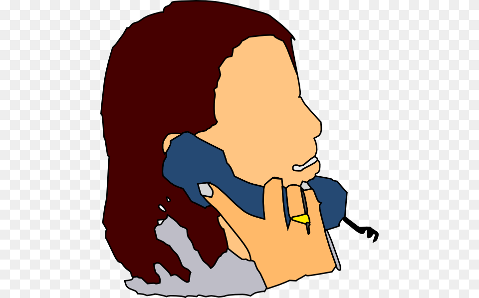 Talking In The Phone Clip Art Vector Talking On The Phone Clipart, Photography, Baby, Person, Face Free Transparent Png