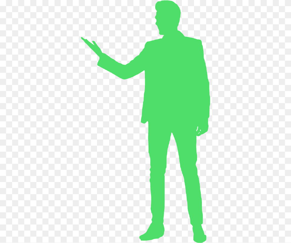 Talking Man Silhouette Man Standing Silhouette, Adult, Male, Person Png Image