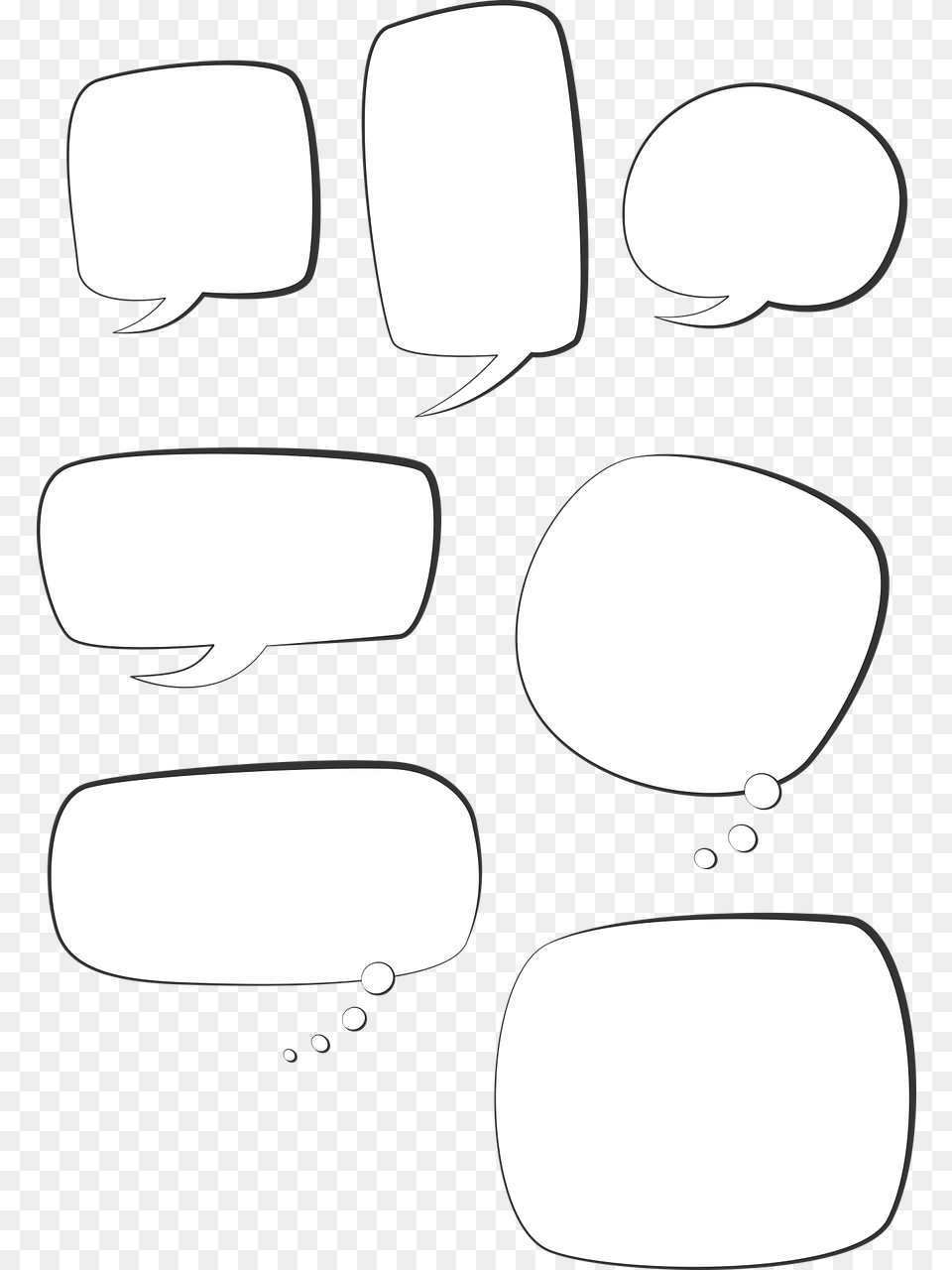 Talking Text Boxes, Stencil Free Png