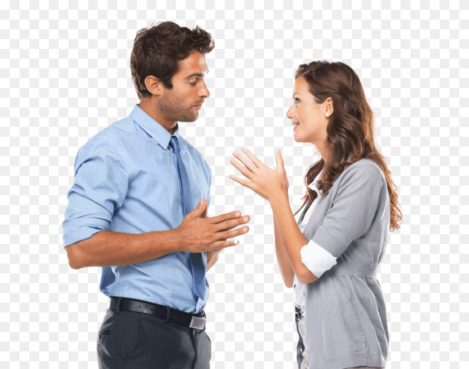 Talking With Client Two People Talking To Each Other, Adult, Person, Woman, Female Free Png Download