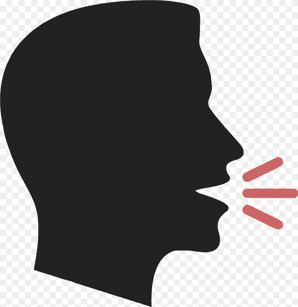 Talks Silhouette, Face, Head, Person, Body Part Png Image