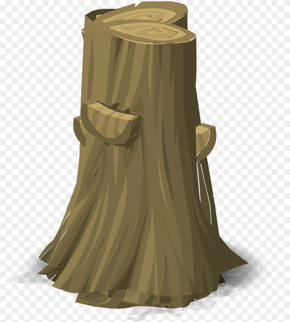 Tall Brown Stump Clipart, Plant, Tree, Tree Stump, Animal Free Png