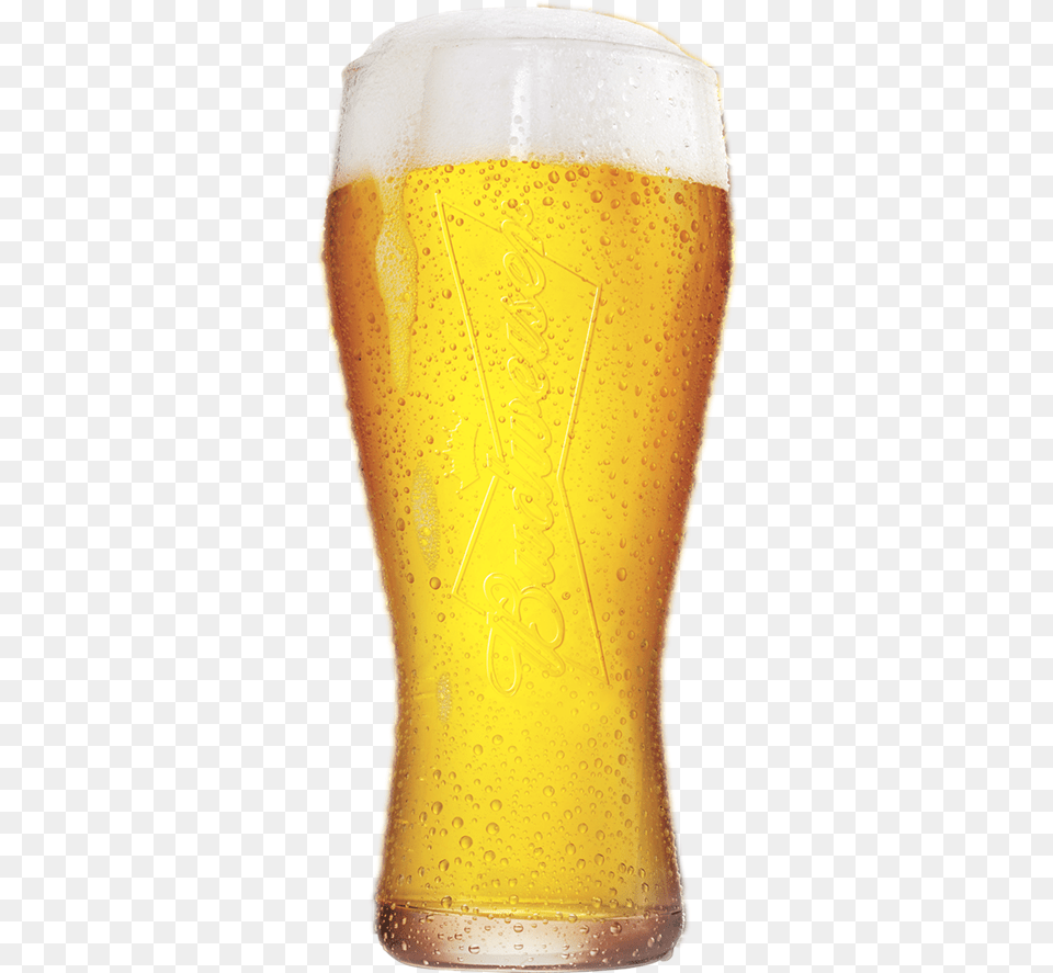 Tall Draft Beer Budweiser Beer Glass, Alcohol, Beer Glass, Beverage, Liquor Free Png Download