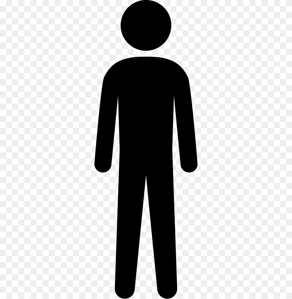 Tall Human Silhouette, Stencil, Adult, Male, Man Png Image