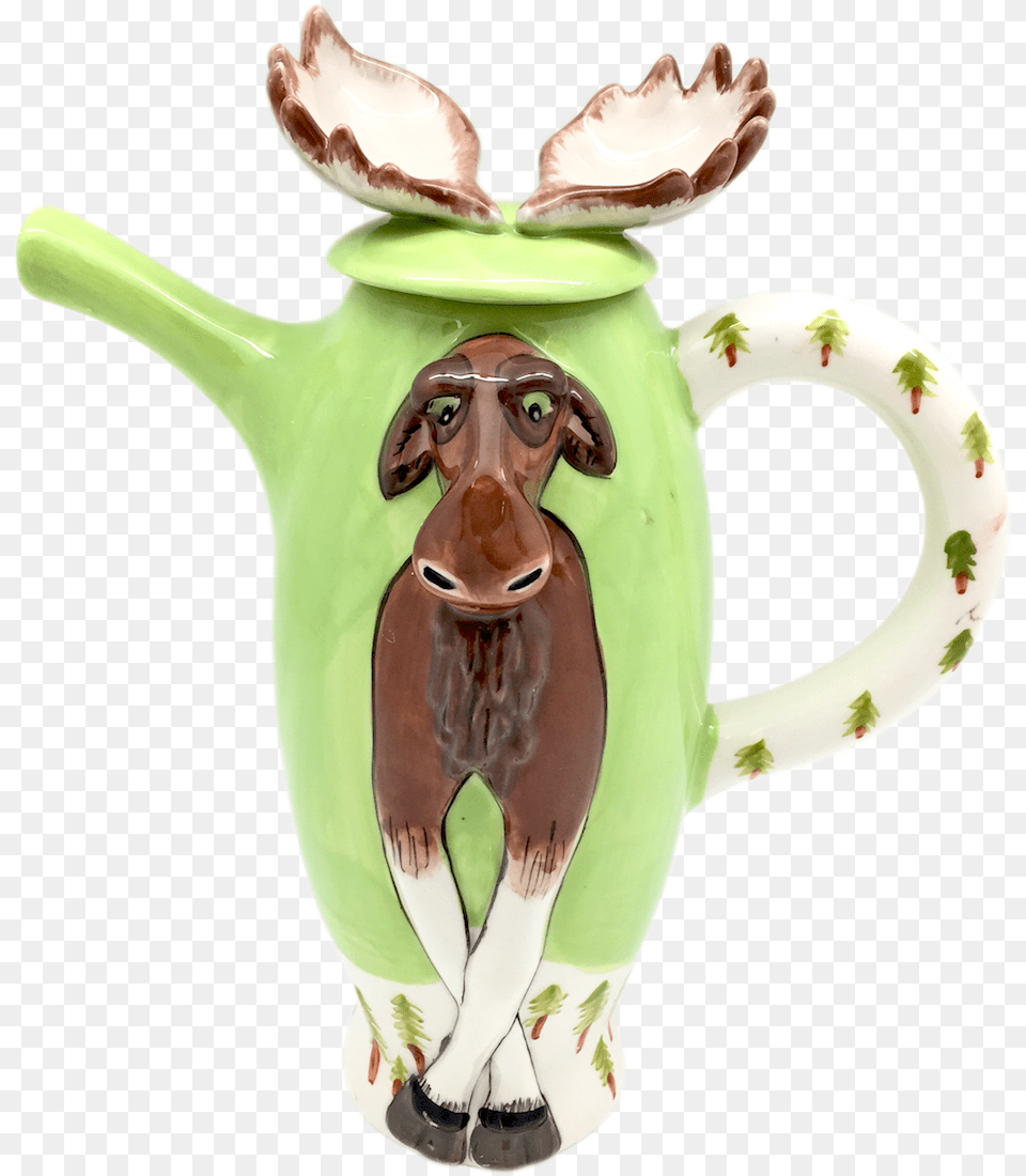 Tall Moose Ceramic Teapot Moose, Pottery, Art, Cookware, Cup Png