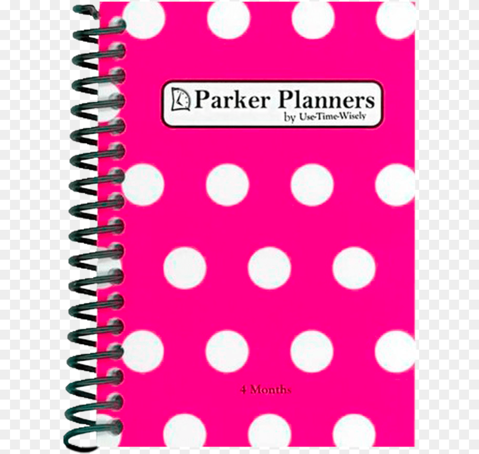 Tall Pink White Dots Planner Horizontal, Pattern, Polka Dot Png Image