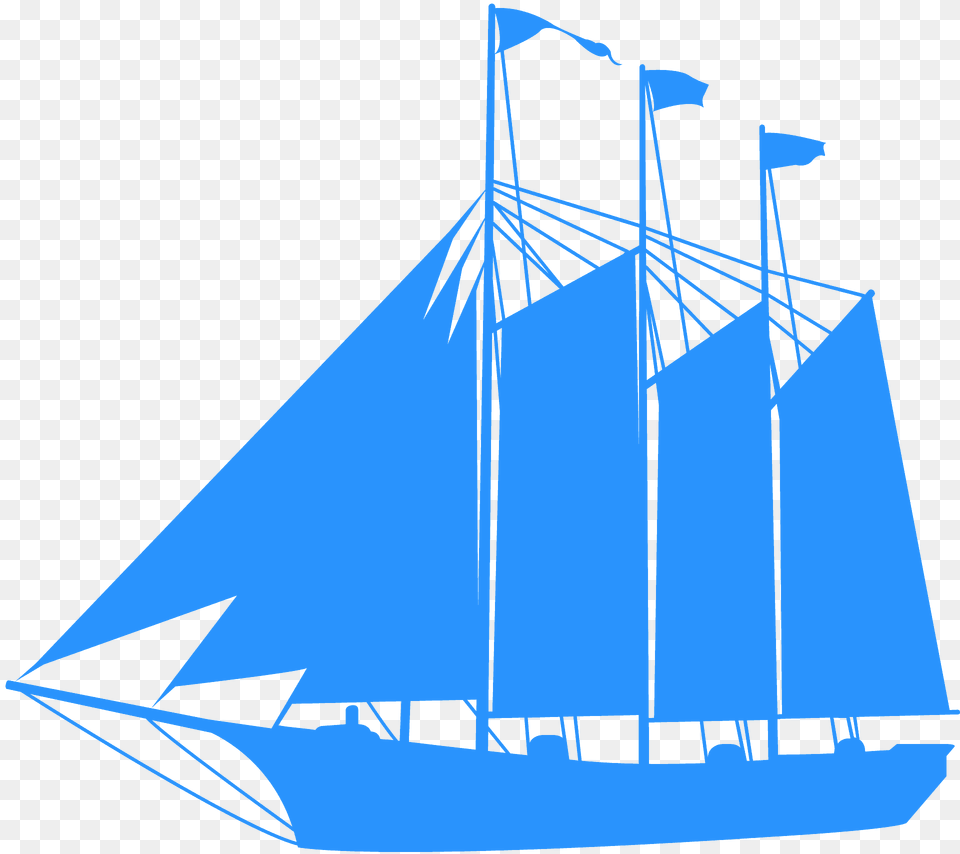 Tall Ship Silhouette, Boat, Sailboat, Transportation, Vehicle Png Image