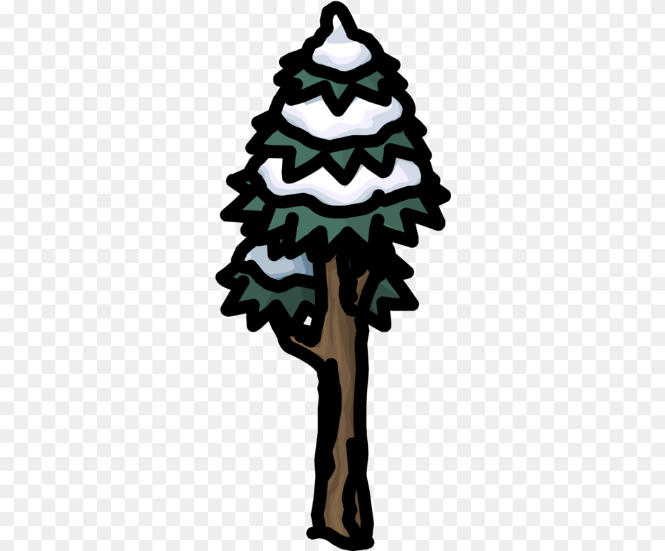 Tall Snowy Tree Club Penguin Wiki Fandom Clip Art, Adult, Female, Person, Woman Free Png