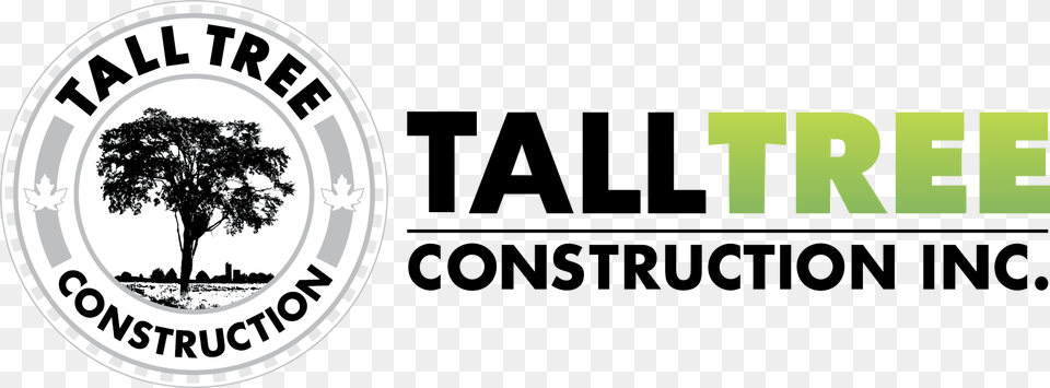 Tall Tree Construction Logo Circle, Plant, Vegetation, Land, Nature Free Png