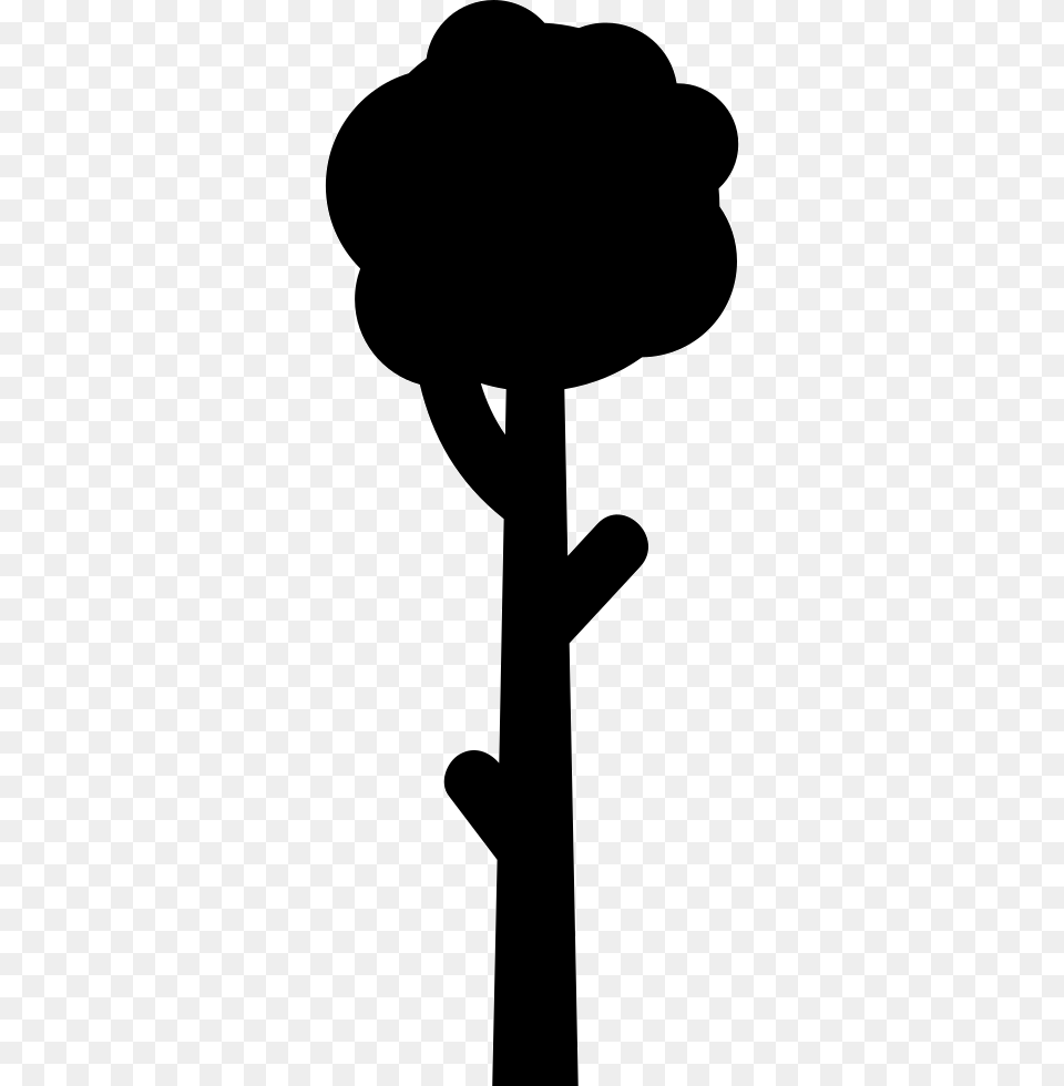 Tall Tree Icon, Silhouette, Stencil, Person Free Png