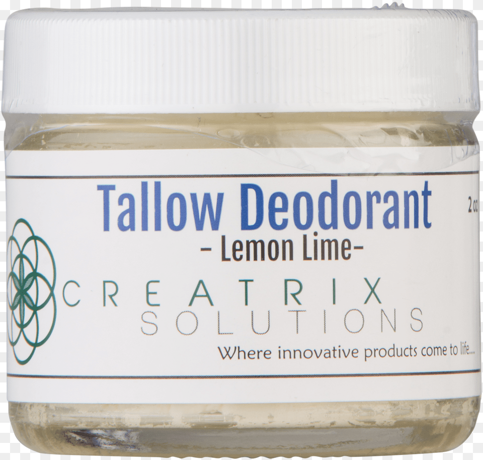 Tallow Deodorant Lemon Lime, Bottle, Jar, Cosmetics Free Png Download