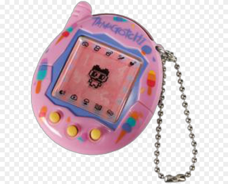 Tamagotchi Game Games Freetoedit Tamagotchi Pink Ice Cream, Cd Player, Electronics, Accessories, Bag Png