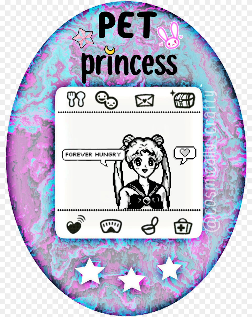 Tamagotchi Sailormoon Pixel Kawaii Art Circle, Baby, Person, Face, Head Png Image