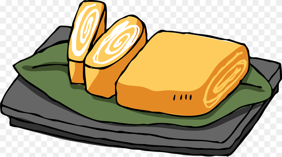 Tamagoyaki Japanese Omelette Clipart, Food, Lunch, Meal, Bread Free Png Download