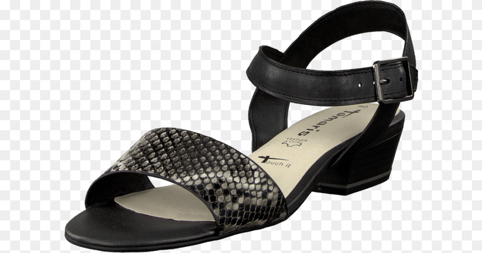 Tamaris 24 Blacksnake Slide Sandal, Clothing, Footwear, Shoe Free Png Download