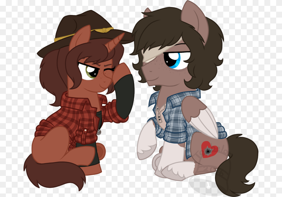 Tambelon Carl Grimes Clothes Colt Crossover Ellie Mlp Amp Twd, Book, Comics, Publication, Baby Free Transparent Png