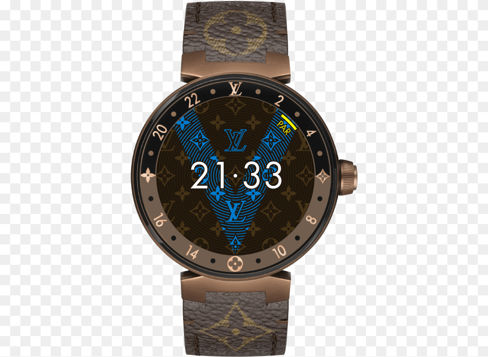 Tambour Horizon Monogram Brown 42 My Lv Tambour, Arm, Body Part, Person, Wristwatch Free Transparent Png