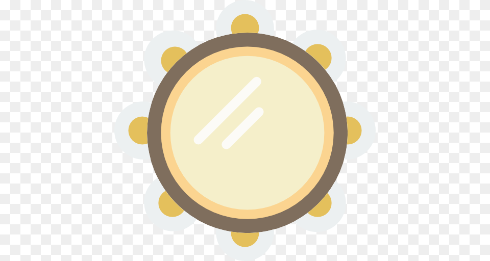 Tambourine Icon, Ammunition, Grenade, Weapon, Gold Free Png