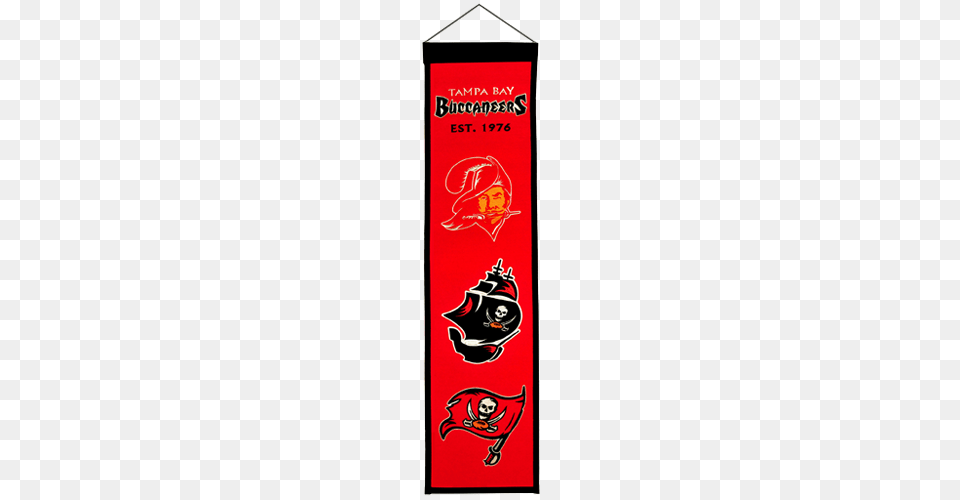 Tampa Bay Buccaneers Logo Evolution Heritage Banner, Bottle, Face, Head, Person Png