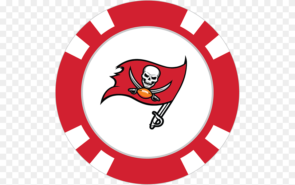 Tampa Bay Buccaneers Poker Chip Ball Marker, Logo, Symbol, Face, Head Free Png Download