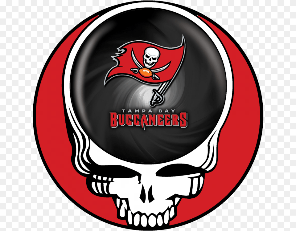 Tampa Bay Buccaneers Skull Logo Decals Stickers, Emblem, Symbol, Face, Head Free Png