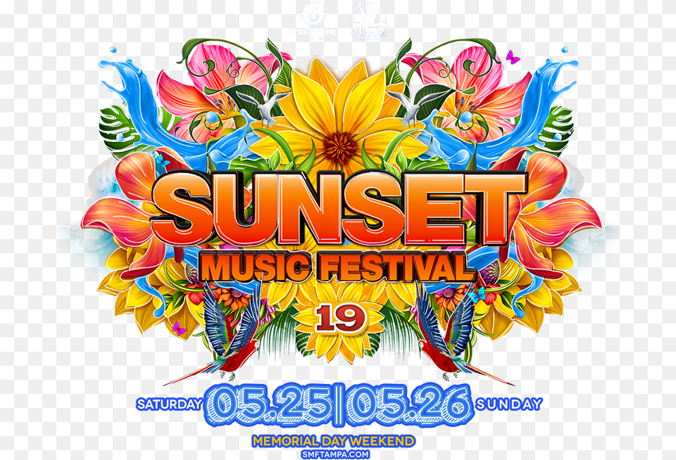Tampa Bay Bucs Logo Sunset Music Festival Sunset Music Festival Design Sunset, Advertisement, Art, Graphics, Poster Png Image