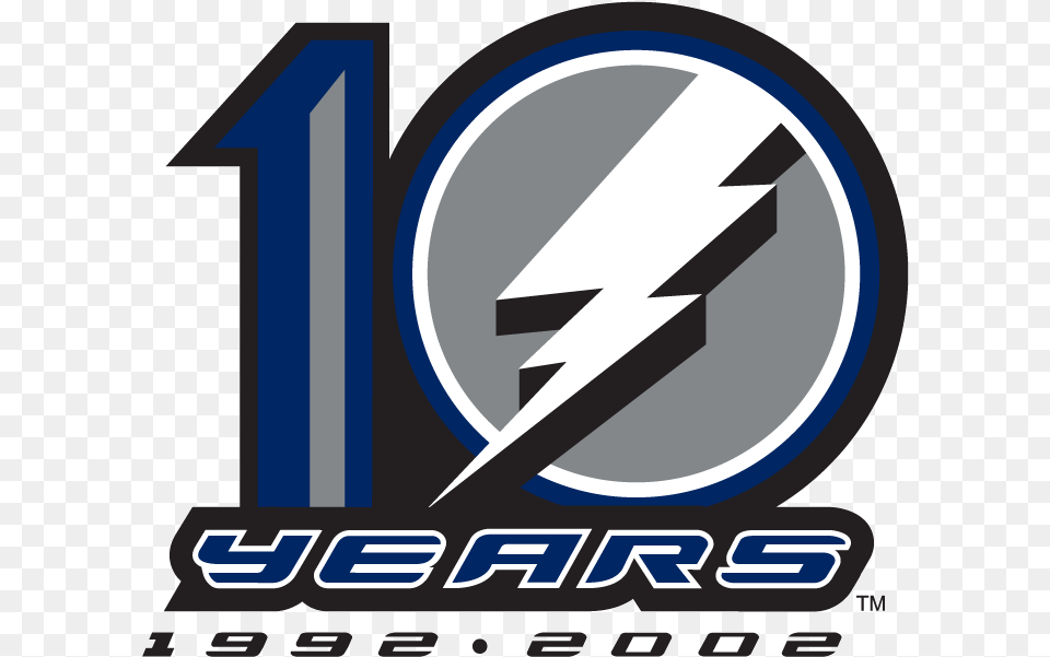 Tampa Bay Lightning Anniversary Logo National Hockey Tampa Bay Lightning Sportslogo History, Emblem, Symbol Png