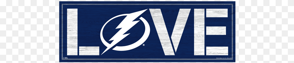 Tampa Bay Lightning Wincraft Love Wood Sign Tampa Bay Lightning New, Logo, Scoreboard, Symbol, Text Png