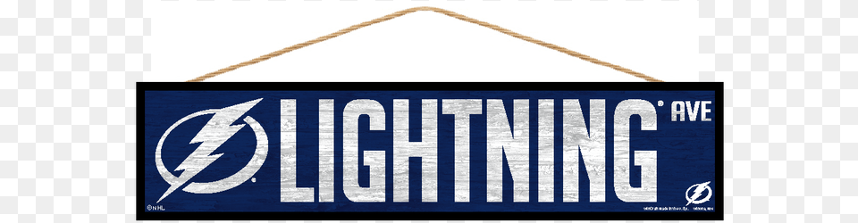 Tampa Bay Lightning Wincraft Wood Street Sign Parallel, Rope Free Png