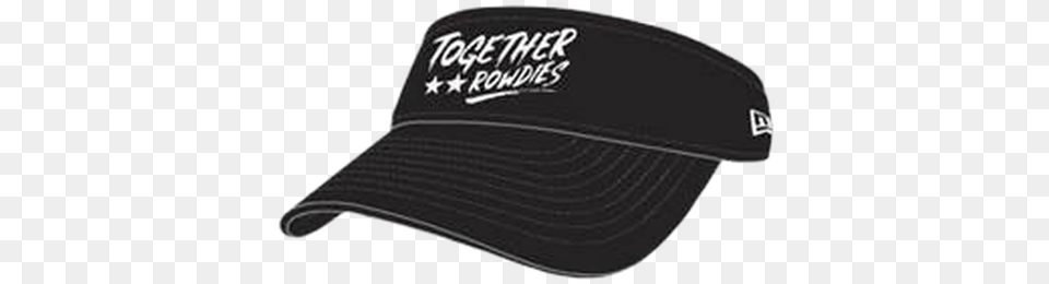 Tampa Bay Rowdies New Era Black Visor With White Together Logo For Baseball, Baseball Cap, Cap, Clothing, Hat Png Image