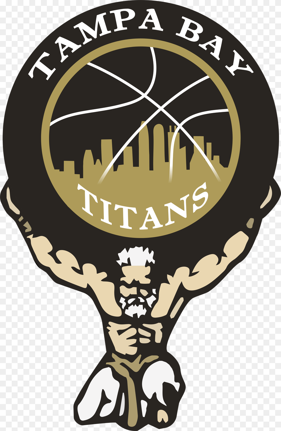 Tampa Bay Titans Logo, Badge, Symbol, Emblem, Ammunition Png Image