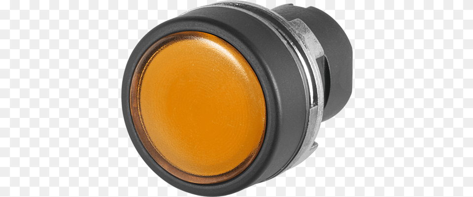 Tamper Proof Pilot Light Convex Lens Orange Push Button, Electrical Device, Switch Free Png