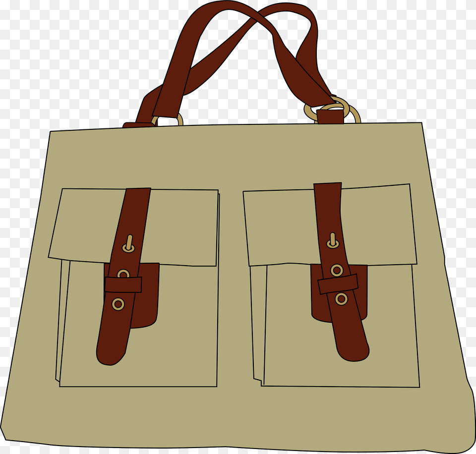 Tan Bag With Brown Straps Clipart, Accessories, Canvas, Handbag, Tote Bag Free Transparent Png