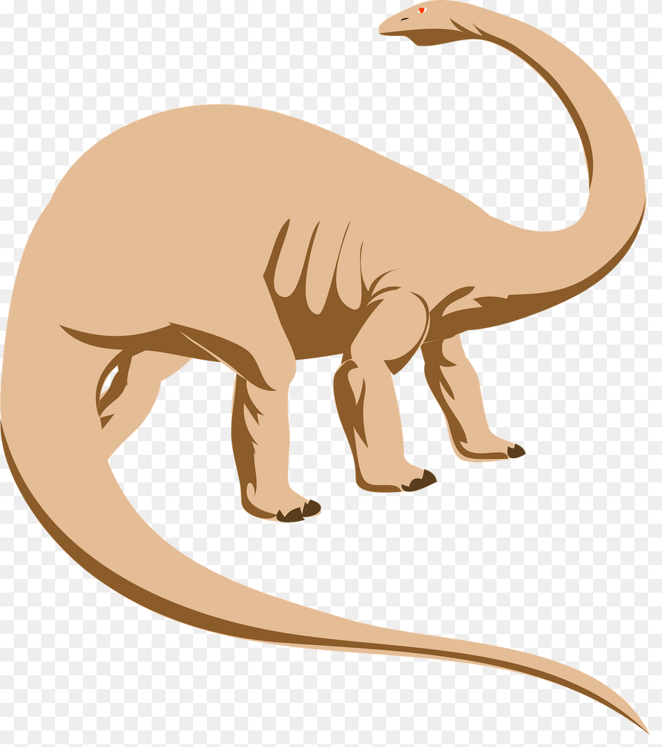 Tan Brontosaurus Clipart, Animal, Mammal, Fish, Sea Life Free Png Download