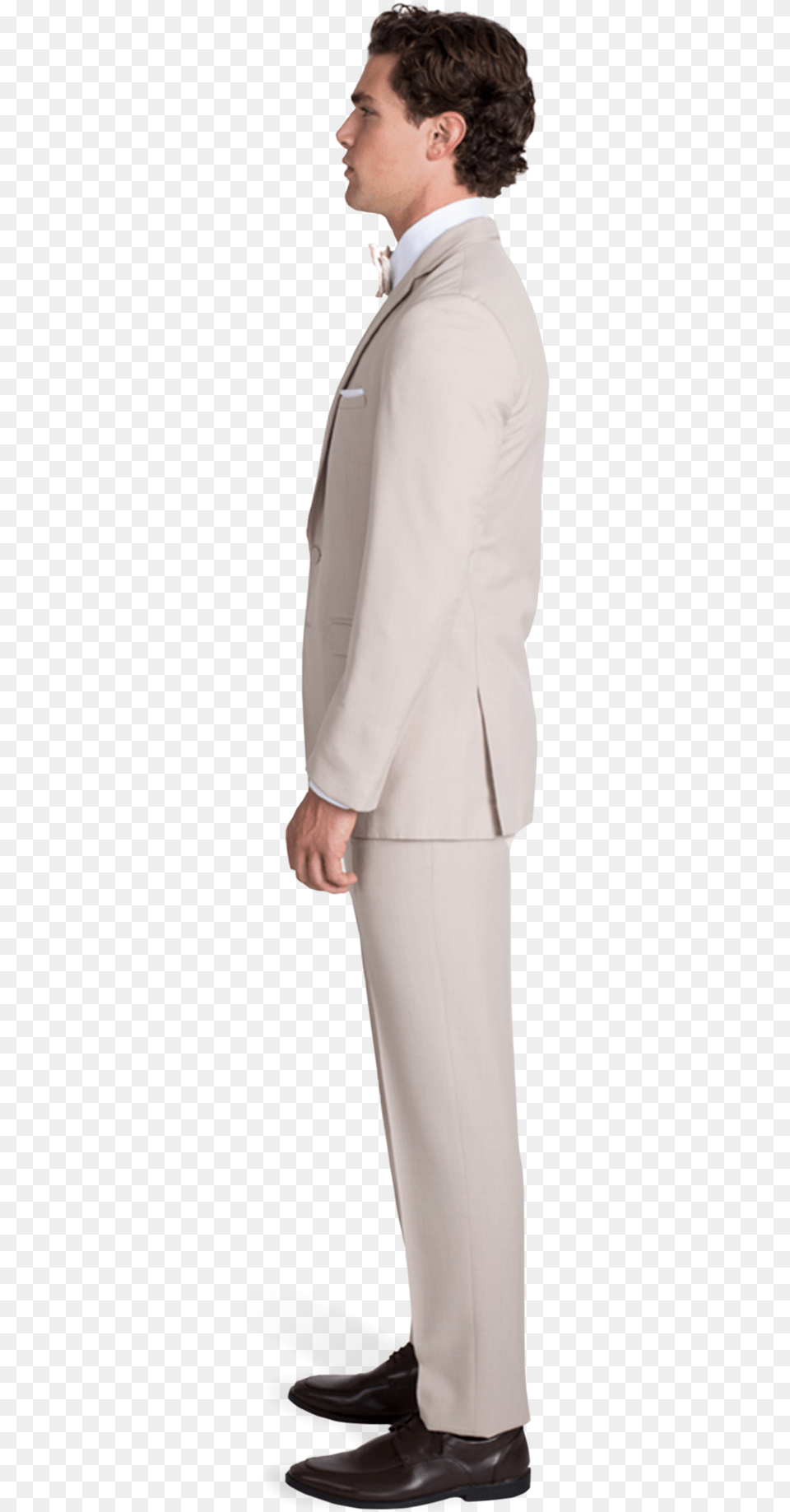 Tan Notch Lapel Suit Suit, Tuxedo, Sleeve, Shirt, Long Sleeve Png Image