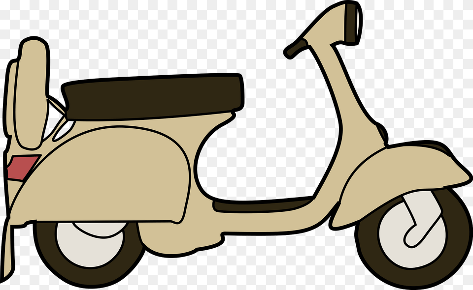 Tan Vespa Clipart, Motorcycle, Transportation, Vehicle, Scooter Free Png Download