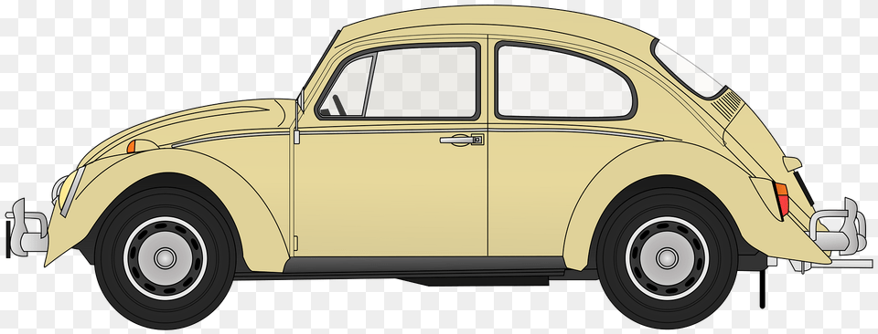 Tan Volkswagen Beetle Clipart, Car, Vehicle, Sedan, Transportation Png