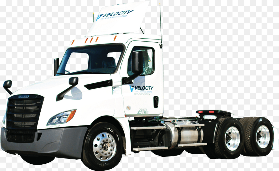 Tandem Axle Day Cab Tractor Trailer Truck, Vehicle, Transportation, Trailer Truck, Wheel Png Image