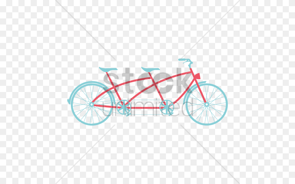 Tandem Bicycle Vector Image, Tandem Bicycle, Transportation, Vehicle, Machine Free Png Download