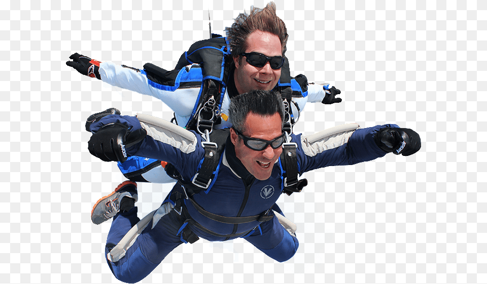Tandem Skydiving Skydiving, Accessories, Sunglasses, Male, Person Png Image