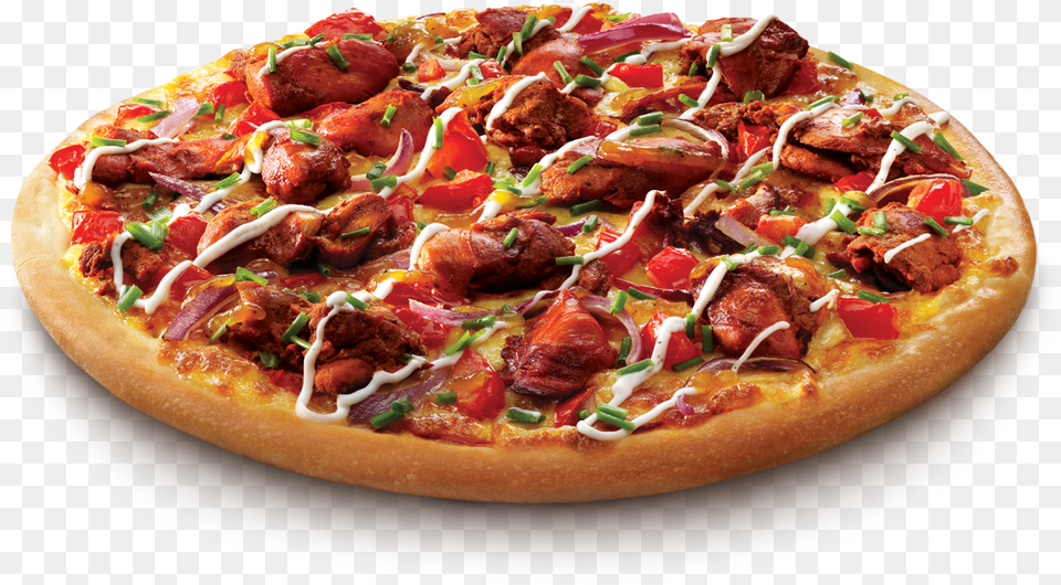 Tandoori Chicken Pizza, Food, Food Presentation, Meal Png