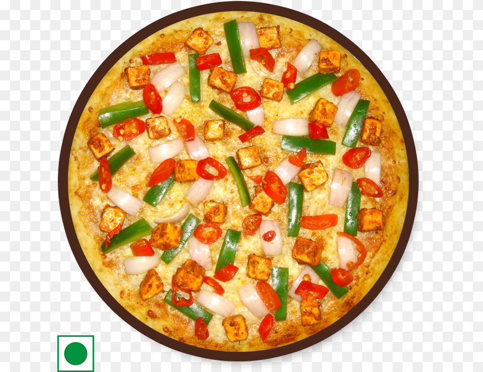 Tandoori Paneertikka Tandoori Paneer Pizza, Food, Meal, Food Presentation, Dish Free Png Download