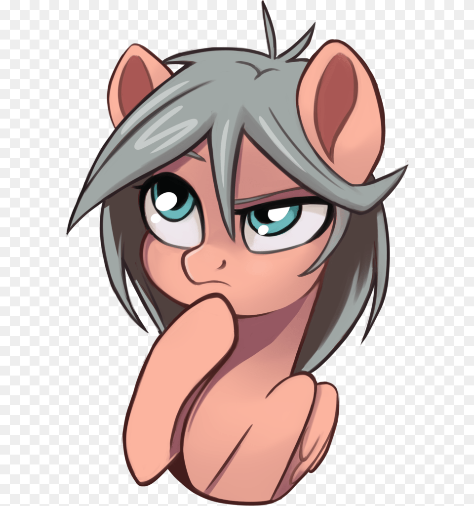 Taneysha Bust Emoji Female Mare Oc Oc Cartoon, Book, Comics, Publication, Person Free Png Download