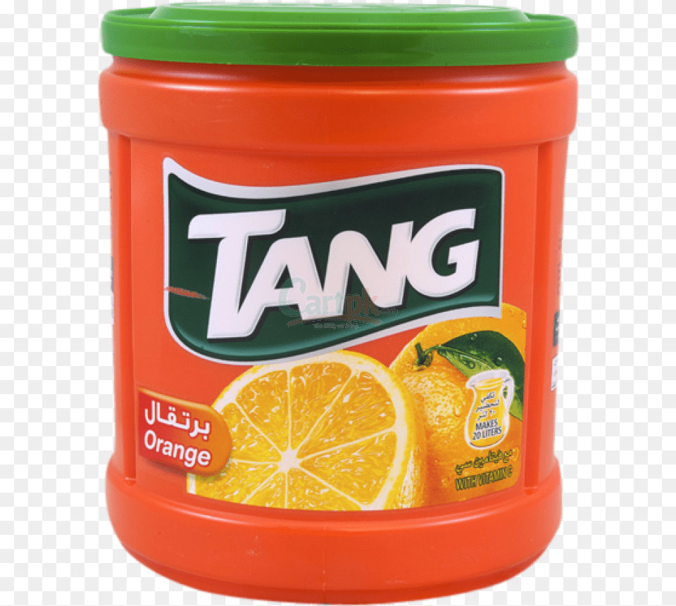 Tang Drinking Powder Orange Tub Tang, Citrus Fruit, Food, Fruit, Plant Png Image