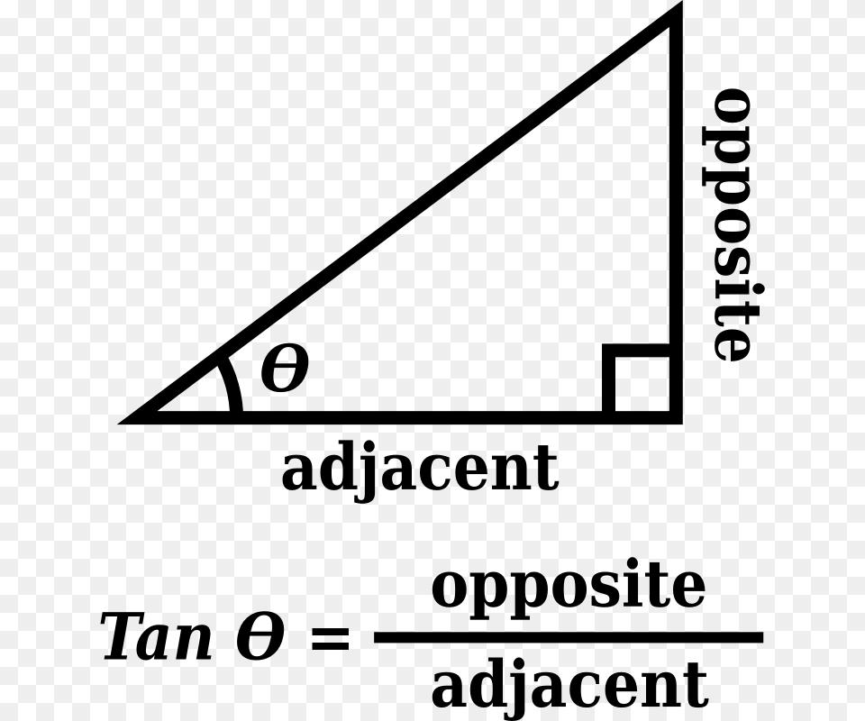 Tangent Trigonometry Clipart, Gray Free Png Download